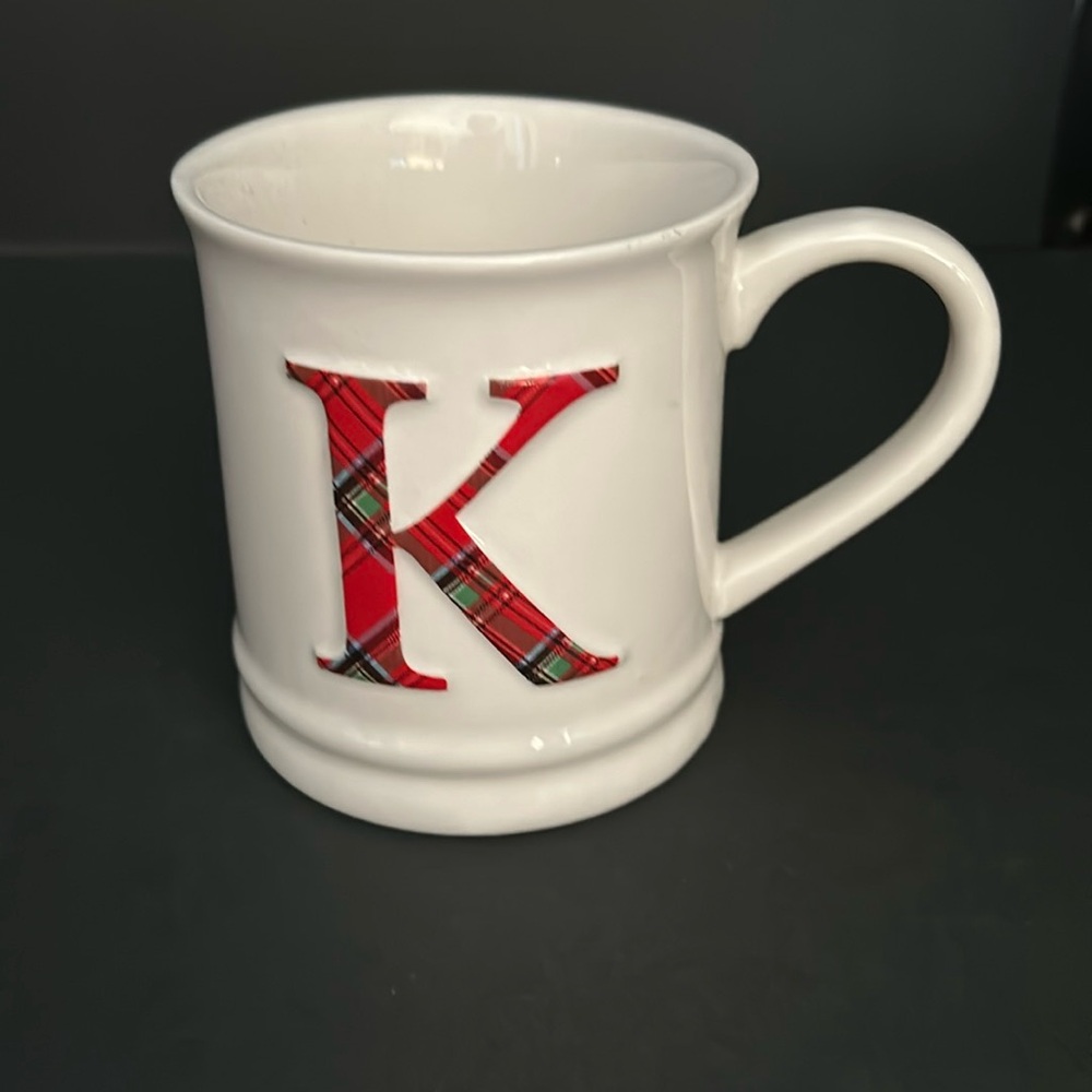 Mud Pie “K” Monogram Mug